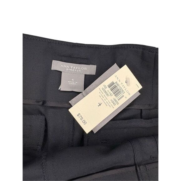 NWT Ann Taylor Stretch high waisted black pencil skirt - 4 - Picture 3 of 7